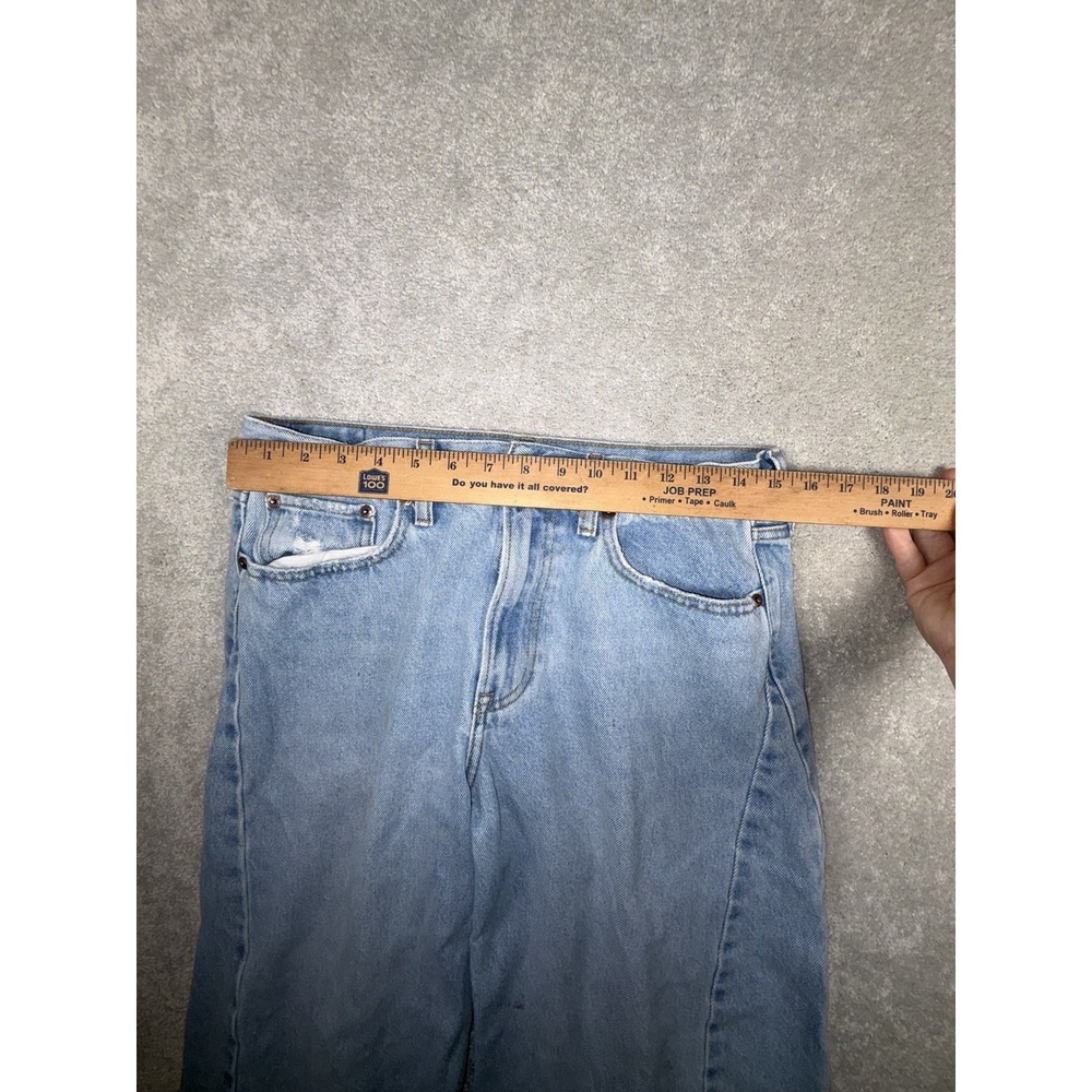 Abercrombie & Fitch The Barrel Jean Mid Rise Women's Size 28 Reg *spot On Leg - Picture 8 of 11